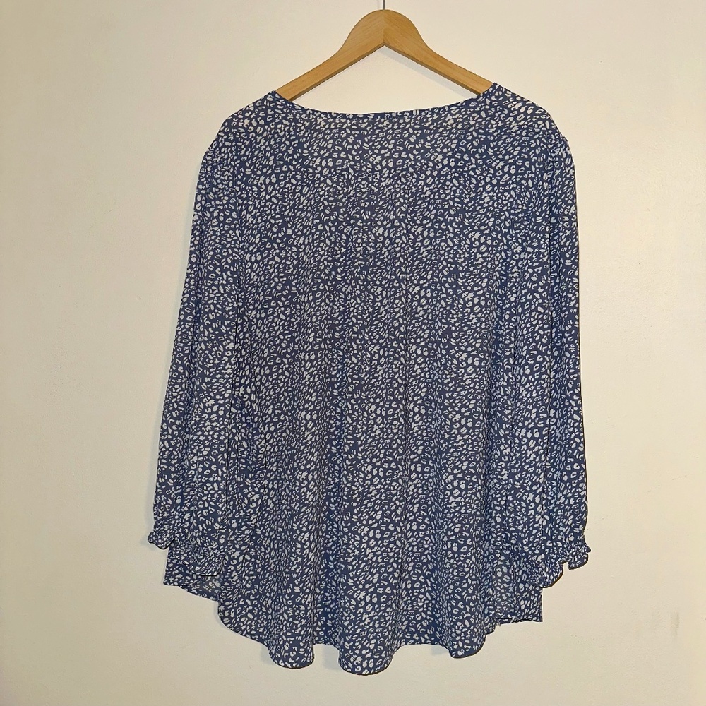 Fun 2 Fun  Kinney Smocked Sleeve Blouse